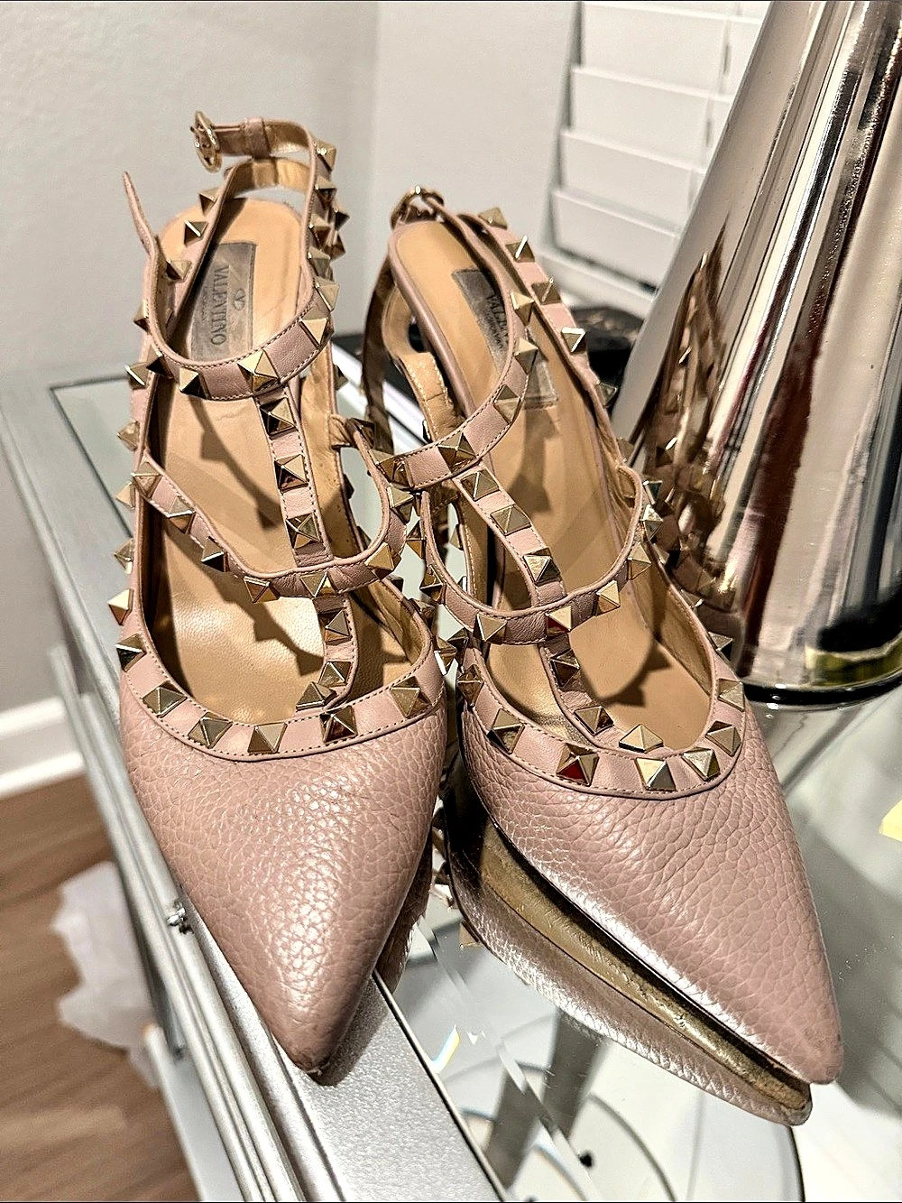 Valentino Rockstud Pumps Pink US 9.5